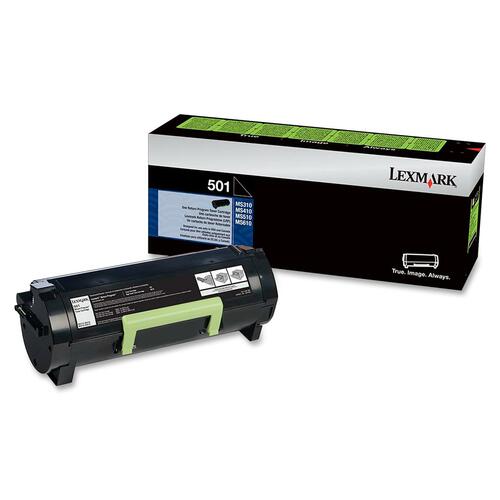 Lexmark LEX50F1000 501 Return Program Toner Cartridge - Laser - Standard Yield - 1500 Page Black - 1 Each