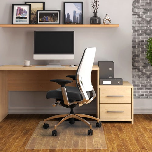 Floortex FLRPF1213425EV Phthalate-Free Vinyl Rectangular Chair Mat for Hard Floor - 45" x 53"