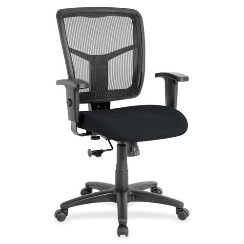 Lorell LLR8620949 Ergomesh Managerial Mesh Mid-back Chair