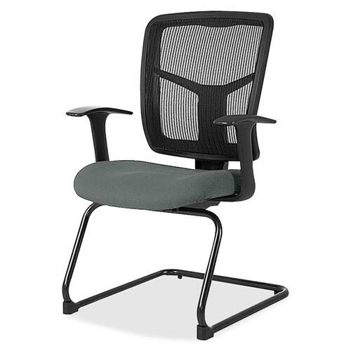 Lorell LLR8620232 ErgoMesh Series Mesh Back Guest Chair with Arms