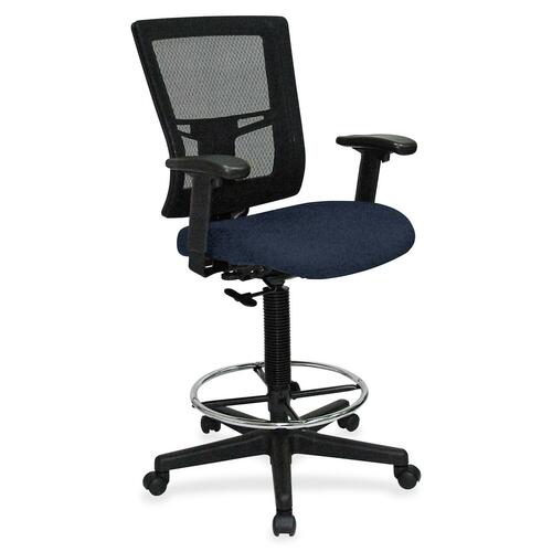 Lorell LLR4310043 Mesh Back Drafting Stool