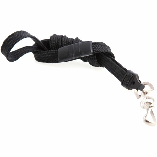 SICURIX BAU65514 Plastic Hook Breakaway Lanyard - 36" Length - Black - Nylon, Plastic, Steel