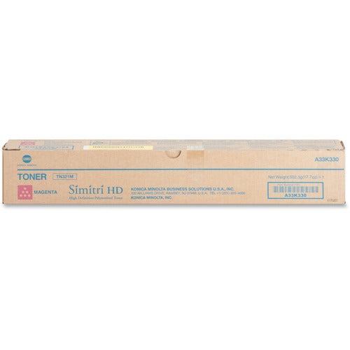 Konica Minolta KNMTN321M Original Laser Toner Cartridge - Magenta - 1 Each