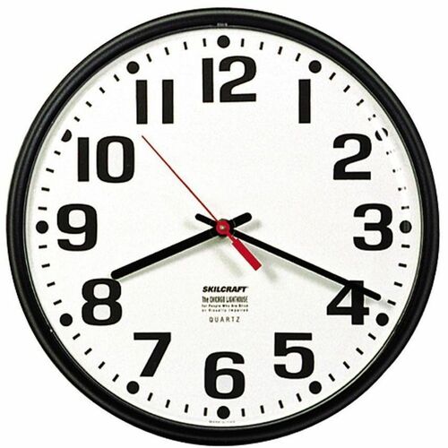 SKILCRAFT® NSN3897958 Quartz Wall Clock