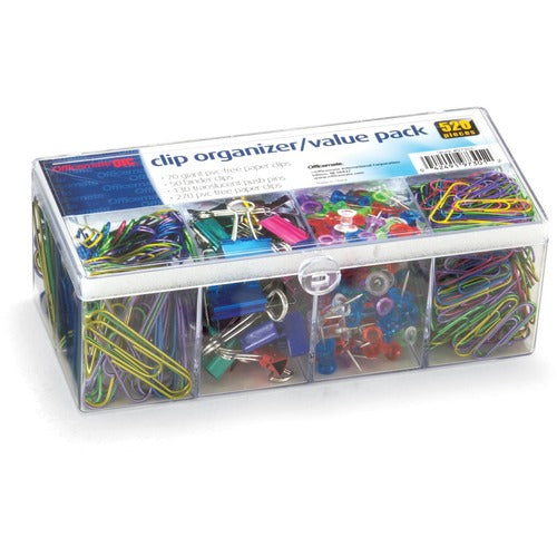 Officemate OIC97301 Flip Lid Clip Organizer Value Pack