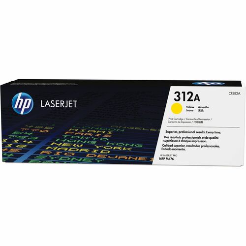 HP HEWCF382A 312A (CF382A) Original Laser Toner Cartridge - Single Pack - Yellow - 1 Each