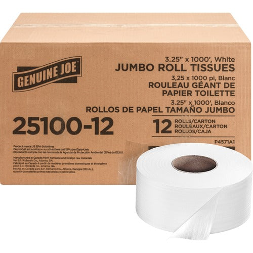 Genuine Joe GJO2510012 Jumbo Roll Bath Tissues