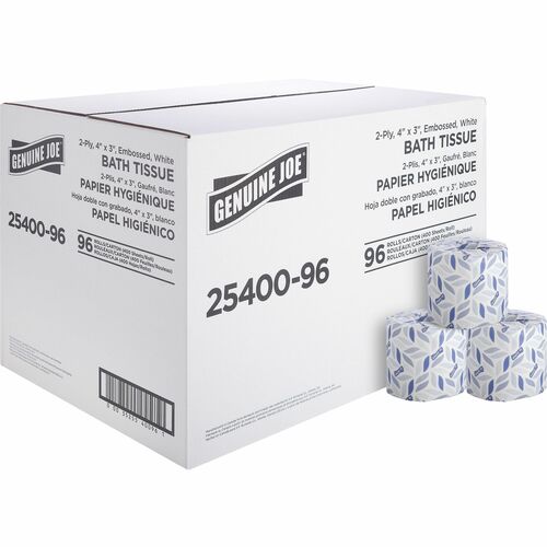 Genuine Joe GJO2540096 2-ply Standard Bath Tissue Rolls