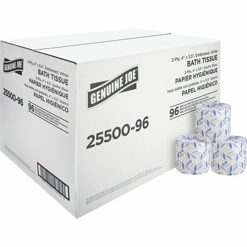 Genuine Joe GJO2550096 2-ply Standard Bath Tissue Rolls