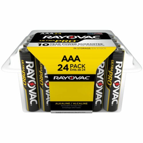 Rayovac RAYALAAA24PPJ Ultra Pro Alka AAA Batteries Storage Pack