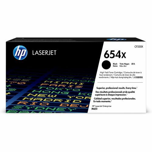 HP HEWCF330X 654X (CF330X) Original High Yield Laser Toner Cartridge - Single Pack - Black - 1 Each