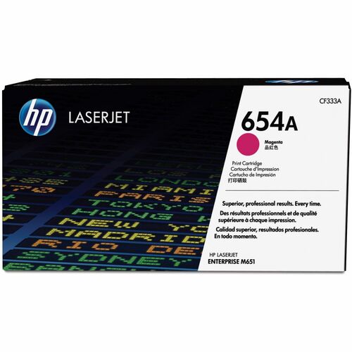 HP HEWCF333A 654A (CF333A) Original Laser Toner Cartridge - Single Pack - Magenta - 1 Each