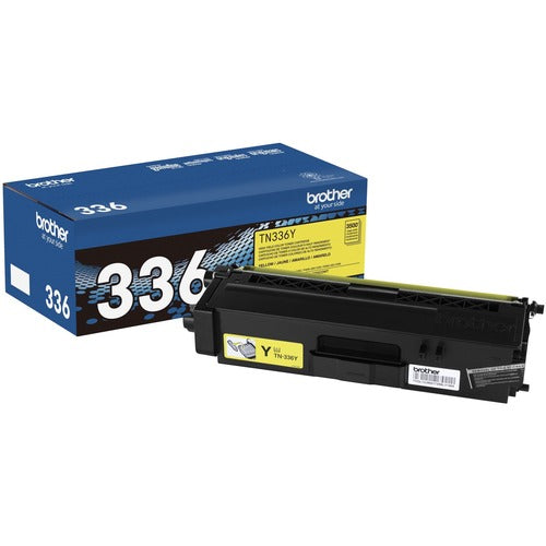 Brother BRTTN336Y TN336Y Original High Yield Laser Toner Cartridge - Yellow - 1 Each