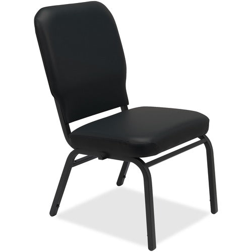 Lorell LLR59596 Oversize Stack Chairs with No Arms
