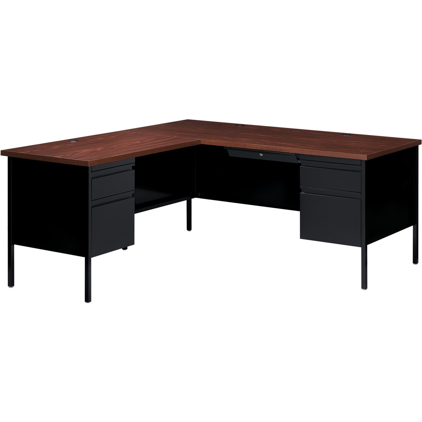 Lorell LLR60924 Fortress Series Left-Pedestal Return