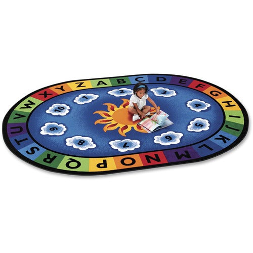 Carpets for Kids® CPT9416 Premium Sunny Day Learn/Play Oval Rug