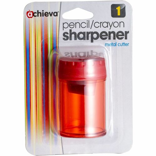 Officemate OIC30240 Double Barrel Pencil/Crayon Sharpener