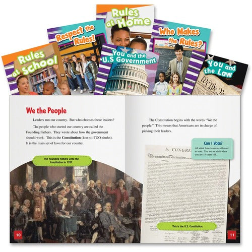 Shell Education SHL20597 Education Rules and Authority Book Set Printed Book
