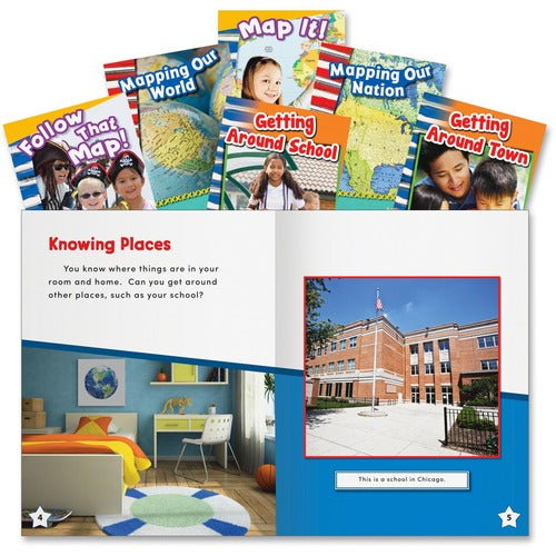 Shell Education SHL20598 Education Let's Map It! Six Book Set Printed Book
