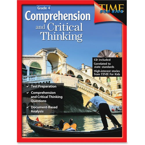 Shell Education SHL50244 Grade 4 Comprehension/Critical Thinking Book Printed/Electronic Book by Greathouse Lisa.