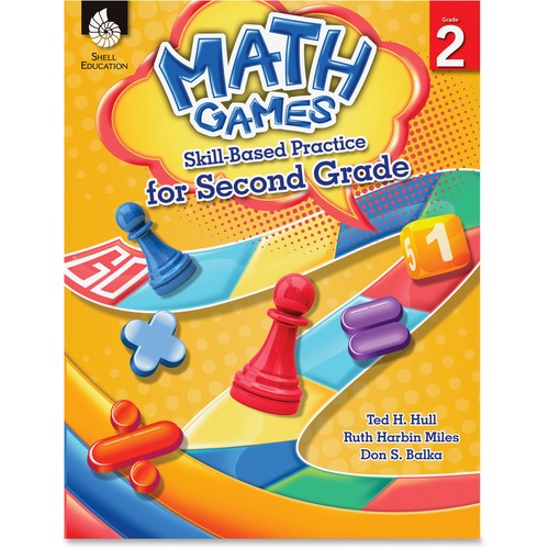 Shell Education SHL51289 Grade 2 Math Games Skills-Based Practice Book by Ted H. Hull, Ruth Harbin Miles, Don S. Balka Printed Book by Ted H. Hull, Ruth Harbin Miles, Don S. Balka