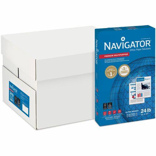 Navigator SNANMP1724 Platinum Superior Productivity Multipurpose Paper - Silky Touch - Bright White