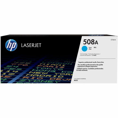 HP HEWCF361A 508A (CF361A) Original Laser Toner Cartridge - Single Pack - Cyan - 1 Each