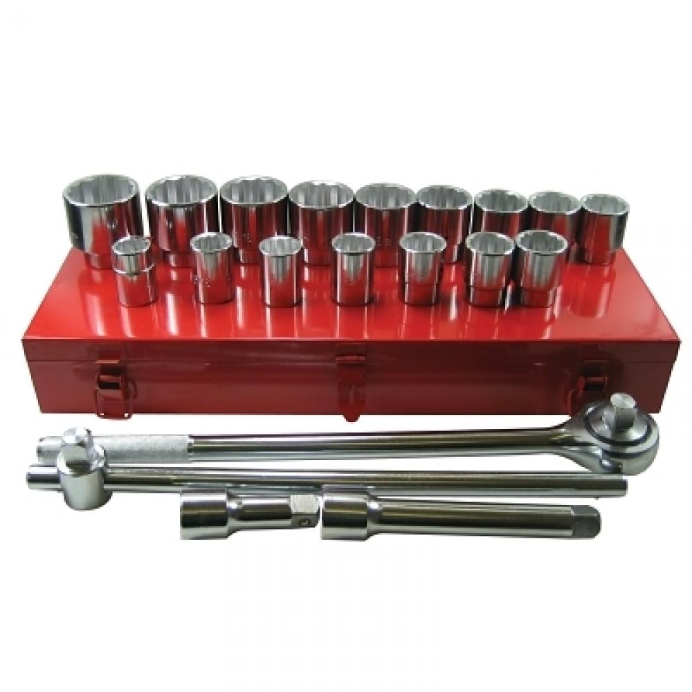 ANCHOR BRAND 07-880 21 Piece 3/4" Dr. Sae Socket Set 12 Pt