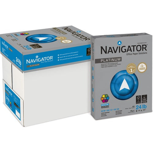 Navigator SNANPL1124 Platinum Superior Productivity Multipurpose Paper - Silky Touch - Bright White