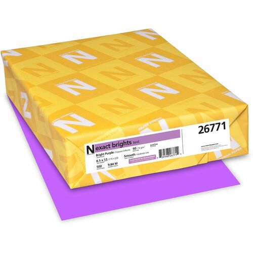 Exact Brights® WAU26771 Smooth Colored Paper - Purple