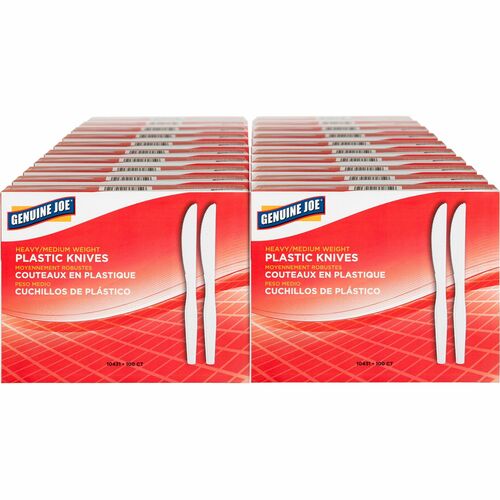 Genuine Joe GJO10431CT Heavyweight Disposable Knives