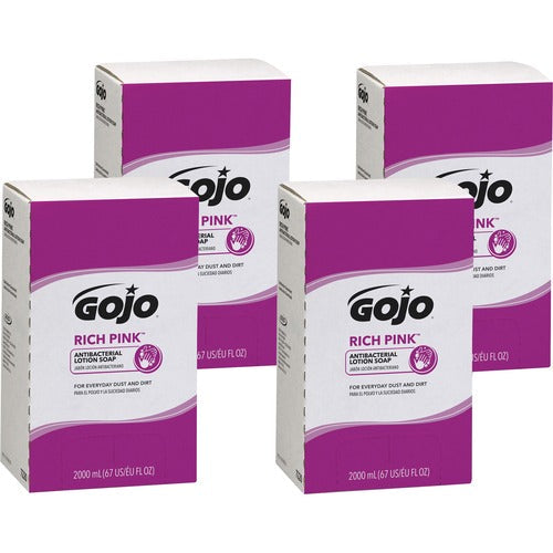 Gojo® GOJ722004CT Rich Pink Antibacterial Lotion Soap Refill