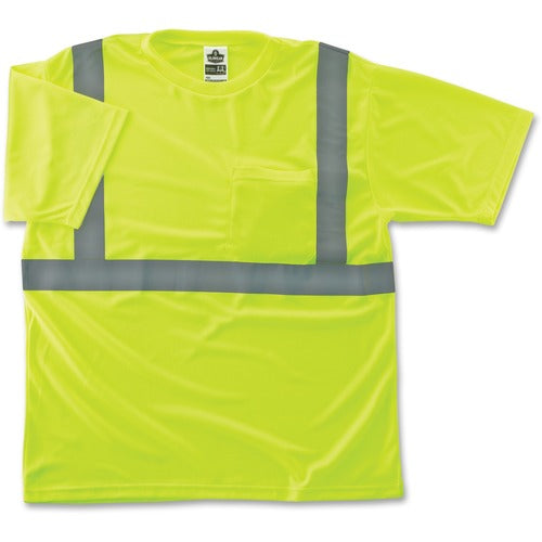 Ergodyne EGO21503 Class 2 Reflective Lime T-Shirt