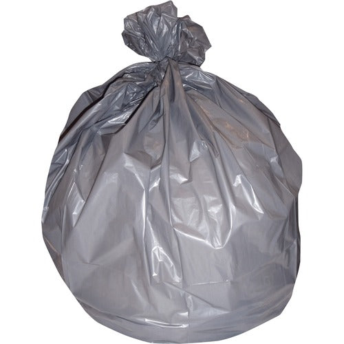 Heritage HERH7658SG Super Heavy Gray Lld Can Liners - 60 Gal - 38" Width X 58" Length X 1.10 Mil (28 Micron) Thickness - Low Density - Gray - Linear Low-Density Polyethylene (Lldpe) - 100/Carton - Can
