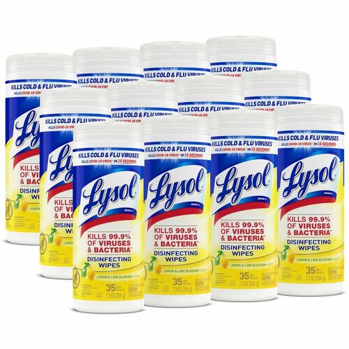 Lysol RAC81145CT Lemon/Lime Disinfect Wipes