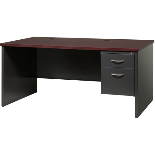 Lorell LLR79145 Fortress Modular Series Right-Pedestal Desk