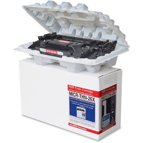 microMICR MCMMICRTHN26X MICR Laser Toner Cartridge CF226X - Black - 1 Each