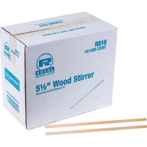 Royal RPPR810CT Wood Coffee Stir Sticks