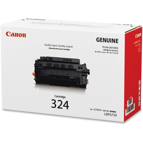 Canon CNMCARTRIDGE324 324 Original Standard Yield Laser Toner Cartridge - Black - 1 Each