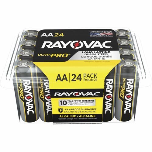 Rayovac RAYALAA24PPJCT Ultra Pro Alkaline AA Battery 24-Packs