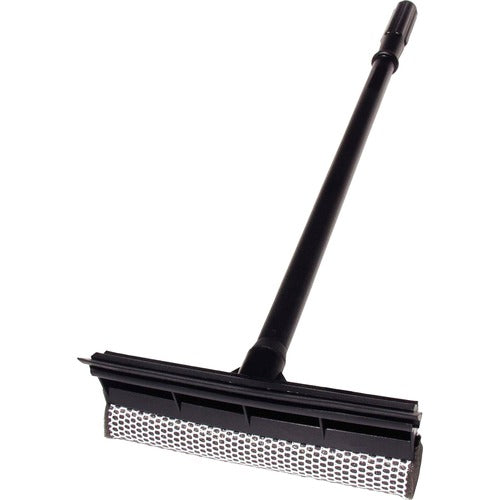 Unger UNGAUSQ0CT Auto Squeegee Scrubber - Heavy Duty - 8" Head - 24" Handle - Plastic - Black