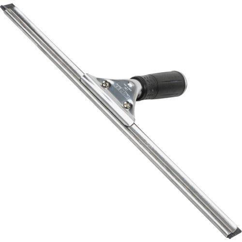 Unger UNGPR400CT 16" Pro Stainless Steel Complete Squeegee - Non-Slip Grip, Ergonomic - 16" Head - Stainless Steel, Rubber - Stainless Steel