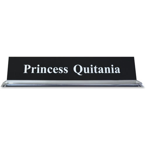 Xstamper XSTK44 2"x10" Acrylic Base Desk Sign Set