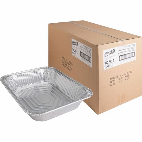 Genuine Joe GJO10702 Half-size Disposable Aluminum Pan