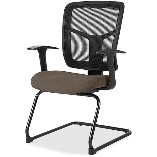 Lorell LLR86202077 ErgoMesh Series Mesh Back Guest Chair with Arms