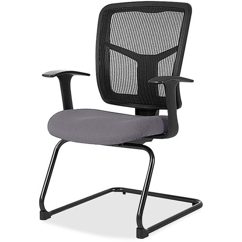 Lorell LLR86202101 ErgoMesh Series Mesh Back Guest Chair with Arms