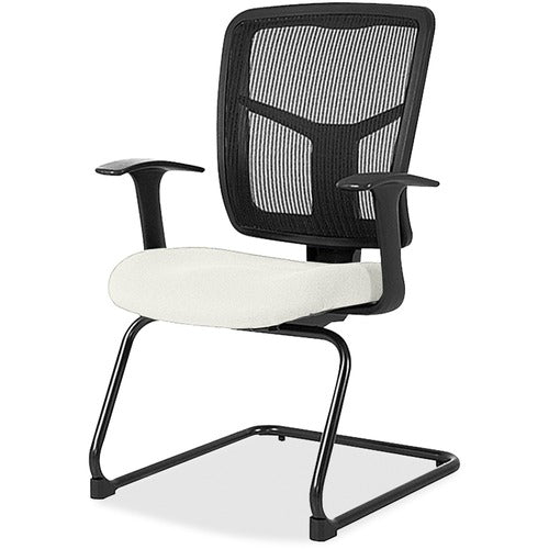 Lorell LLR86202103 ErgoMesh Series Mesh Back Guest Chair with Arms
