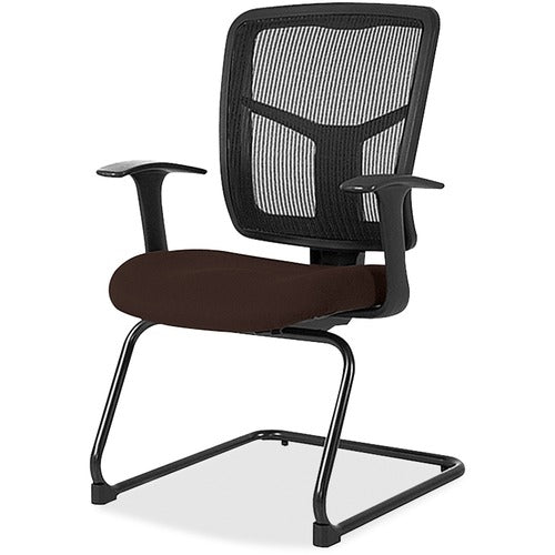 Lorell LLR86202105 ErgoMesh Series Mesh Back Guest Chair with Arms