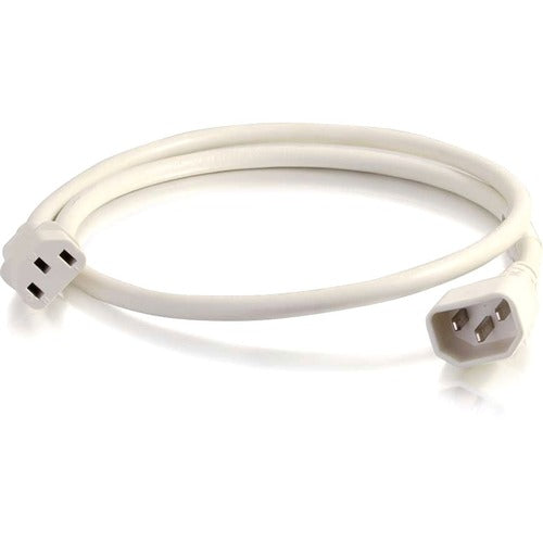 C2G CGO17485 2ft 18AWG Power Cord (IEC320C14 to IEC320C13) - White