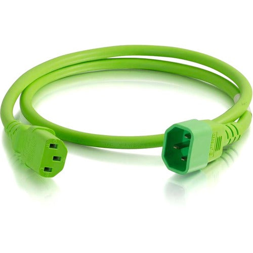 C2G CGO17567 10ft 14AWG Power Cord (IEC320C14 to IEC320C13) - Green